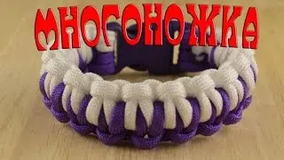 Паракорд Плетение браслета "Многоножка" (Paracord  bracelet)