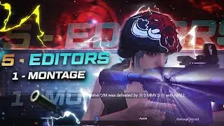 Collab Editz - by FIVE EDITORS! 💕✨ || PUBG Mobile Best Edited Montage? || TENTACION GAMING