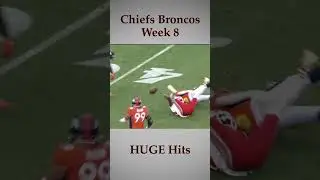 HUGE Hits from Chiefs vs Broncos (Week 8) #nfl