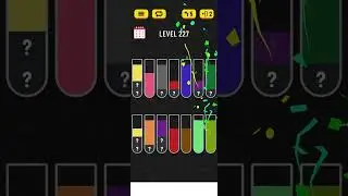 Water sort puzzle level 227 #walkthrough #watersortpuzzlegame #watersortpuzzle