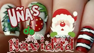 Diseño de Uñas  para Navidad