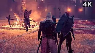 ASSASSINS CREED ORIGINS (PS5) BAYEK VS ARENA & GALLIC BROTHERS FIGHT (4K 60FPS)
