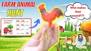 FARM ANIMALS for Toddlers | Animal Sounds and Names | Learn to Talk | Speech Exercises for Kids