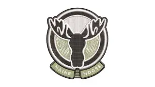 Best Maine Moose Embroidery logo.