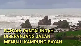 banyak pantai indah di sepanjang jalan menuju kampung bayah, lebak banten..