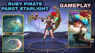 RUBY OCTOBER STARLIGHT SKIN PIRATE PARROT FULL EFFECTS GAMEPLAY