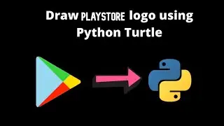 #10 Draw Playstore Logo using Python Turtle