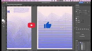 Lines Wave Style Poster Graphic Design Tutorial With Adobe Illustrator    Adobe Illustrator Tutorial