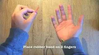 how to do the JUMPING RUBBER BAND TRICK