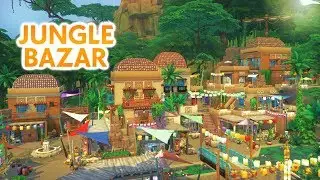 JUNGLE BAZAR w/ Auvbri | Sims 4 Speed Build