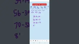 Can you find the missing number? #math #mathshorts #sequences #numbersequence