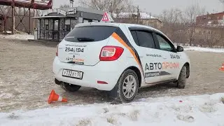 Все особенности параллельной парковки зимой на экзамене ГИБДД  - 2024, город Омск.