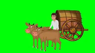 Indian Village Bailgadi Free Green Screen Video [100%copyright free]