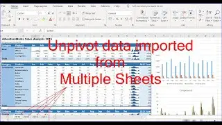 Import data from an excel file with data in pivot format in Power BI