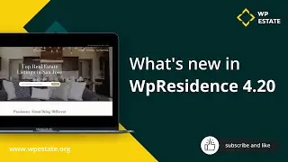 What is new in WpResidence 4.20 theme update