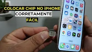 Como inserir o CHIP na gaveta do iPHONE Corretamente
