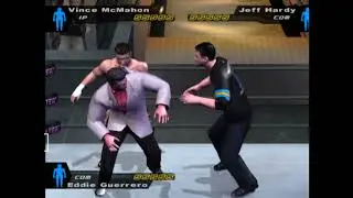 Eddie Guerrero vs vince McMahon vs Jeff Hardy WWE gameplay