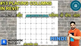 13 PLACING COLUMN IN REVIT II REVIT 2023  FOR BEGINNERS #bim #revitarchitecture