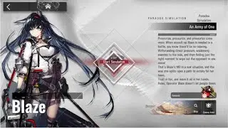 [Arknights] Paradox Simulation: An army of one (Blaze)