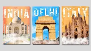 How to Make a Vintage Style Travel Poster in Canva | Tourism Design Tips #canva #canvadesign