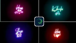 Flip Text Glow Lyrics Video Editing Alight Motion | Instagram Trending Glow Lyrics Video Editing