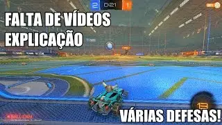 Explicação falta de vídeos + Partida de Rocket League/Defesas incríveis!