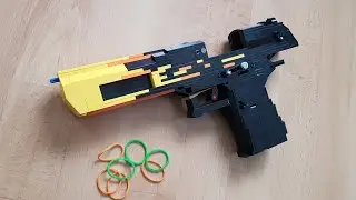 LEGO Desert Eagle - Blaze [Blowback Rubberband Gun]