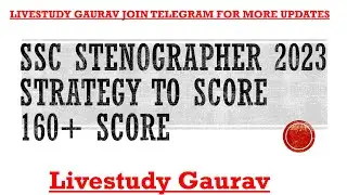 SSC STENOGRAPHER 2023 STRATEGY VIDEO #ssc #sscsteno #sscsteno2023 #sscsteno2022 #sscstenographer2023