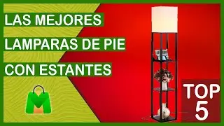 🔴 LAS 5 MEJORES LAMPARAS DE PIE CON ESTANTES BARATAS [Calidad/Precio]