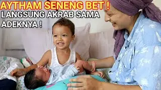 Aytham's reaction to meeting his little brother for the first time was so adorable! They immediat...