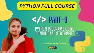 1.9 Hands-on Python program | Python Full course 2024 