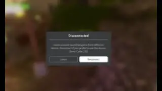 A new roblox error? 