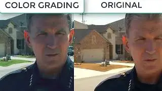 Police Scene Advanced Color Grading Difference
