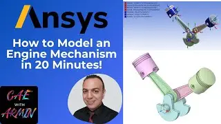 ANSYS Tutorial | Two-Cylinder Engine Mechanism in 20 Minutes! | Rigid Dynamics