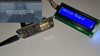 Making a Wi-Fi Notice Board with ESP8266 & LCD |​ 