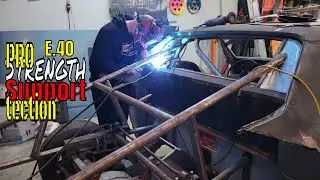 lexan rear window frame fab | 1971 Chevrolet El Camino race car build
