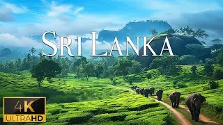 FLYING OVER SRI LANKA (4K Video UHD) - Calming Piano Music With Beautiful Nature Film For Relaxation