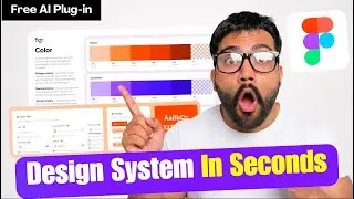 ✨Create Design System In Figma in SECONDS!! Free AI Plug-In 