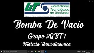 Bomba de Vacio - UTTEC