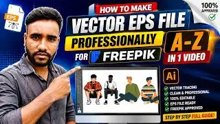 How To Make Vector EPS File Professionally for Freepik A To Z In 1 Video 