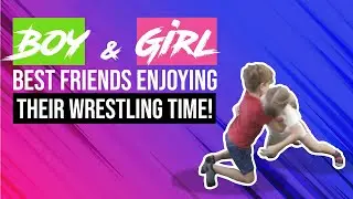 Boy & Girl Best Friends Enjoying Their Wrestling Time!