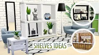 5 Shelves Ideas / The Sims 4 Base Game / 5 Идей Стеллажей/ Симс 4 Базовая Игра