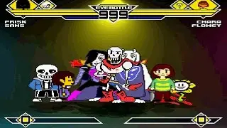 Undertale Party 4v4 Patch MUGEN 1.0 Battle!!!