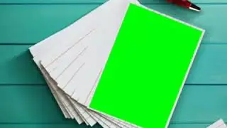 green screen pinch of papers (100)