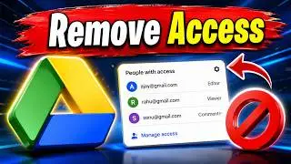 How to Remove Permission for Shared Google drive folder | Remove Permission