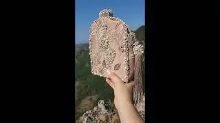 Cумочка ручной вышивки с натуральным жемчугом