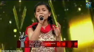 Sanvi Yadav " Dui Chulthi Batera " The Voice Kids | Season 3 | 2024 | Sanvi Yadav The Voice of Nepal