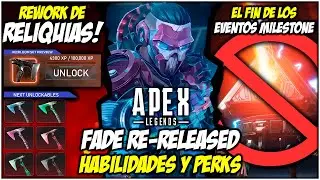 ¡Nuevas NOTICIAS MASIVAS de Apex Legends! Rework de reliquias, Habilidades y perks de FADE ¡Y mas!
