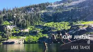 Cliff jumping at Lake Tahoe | Angora Lake