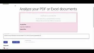 AI Assistant to analyze Excel files